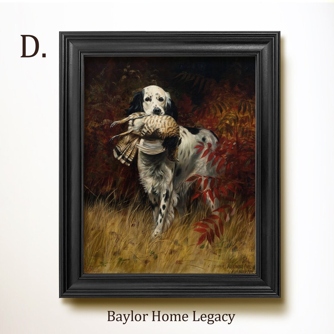 English Setter Oil Painting Art Print, Hunting Dog - Image 2