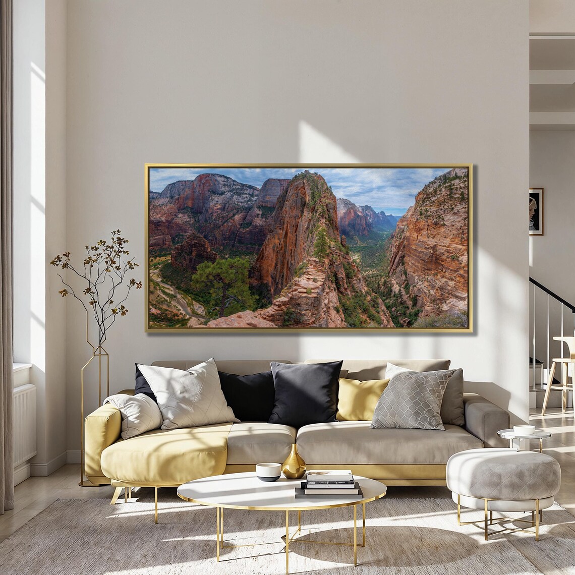 Zion Canyon From Angels Landing, Utah Travel Poster - Image 3