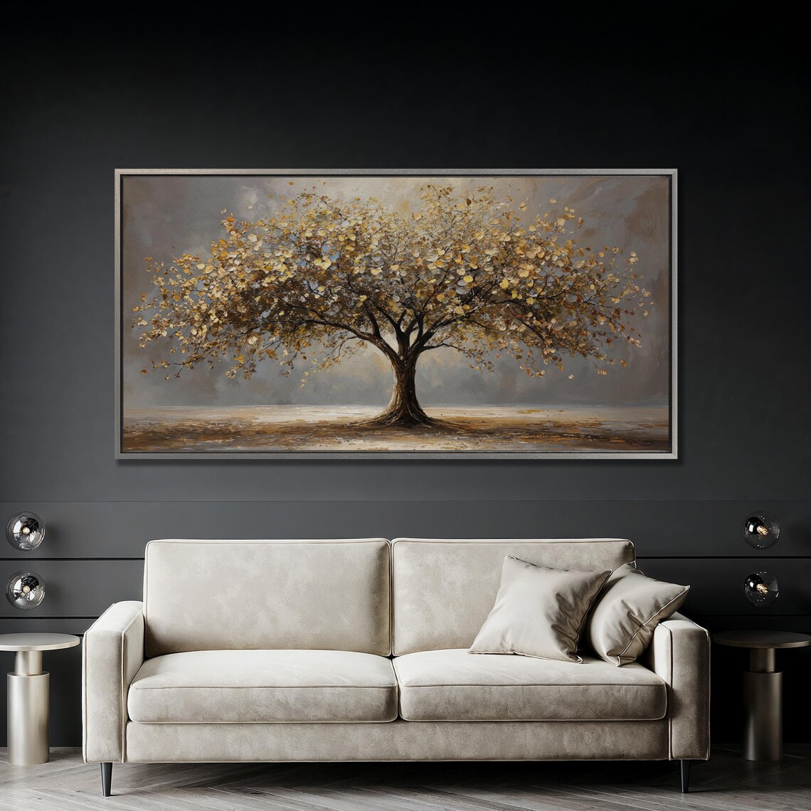 Tree Of Life, Autumn Landscape Modern Art Print - Image 3
