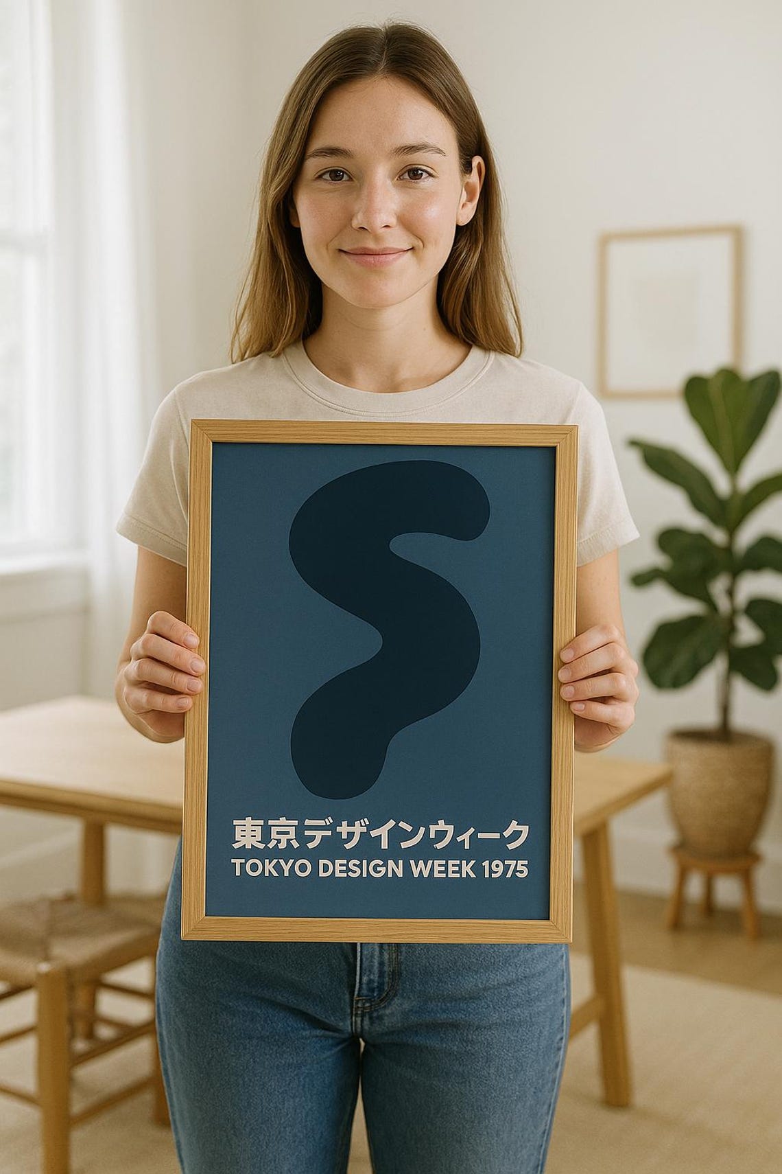 Tokyo Design Week 1975 Poster Retro Japanese Minimalist Decor