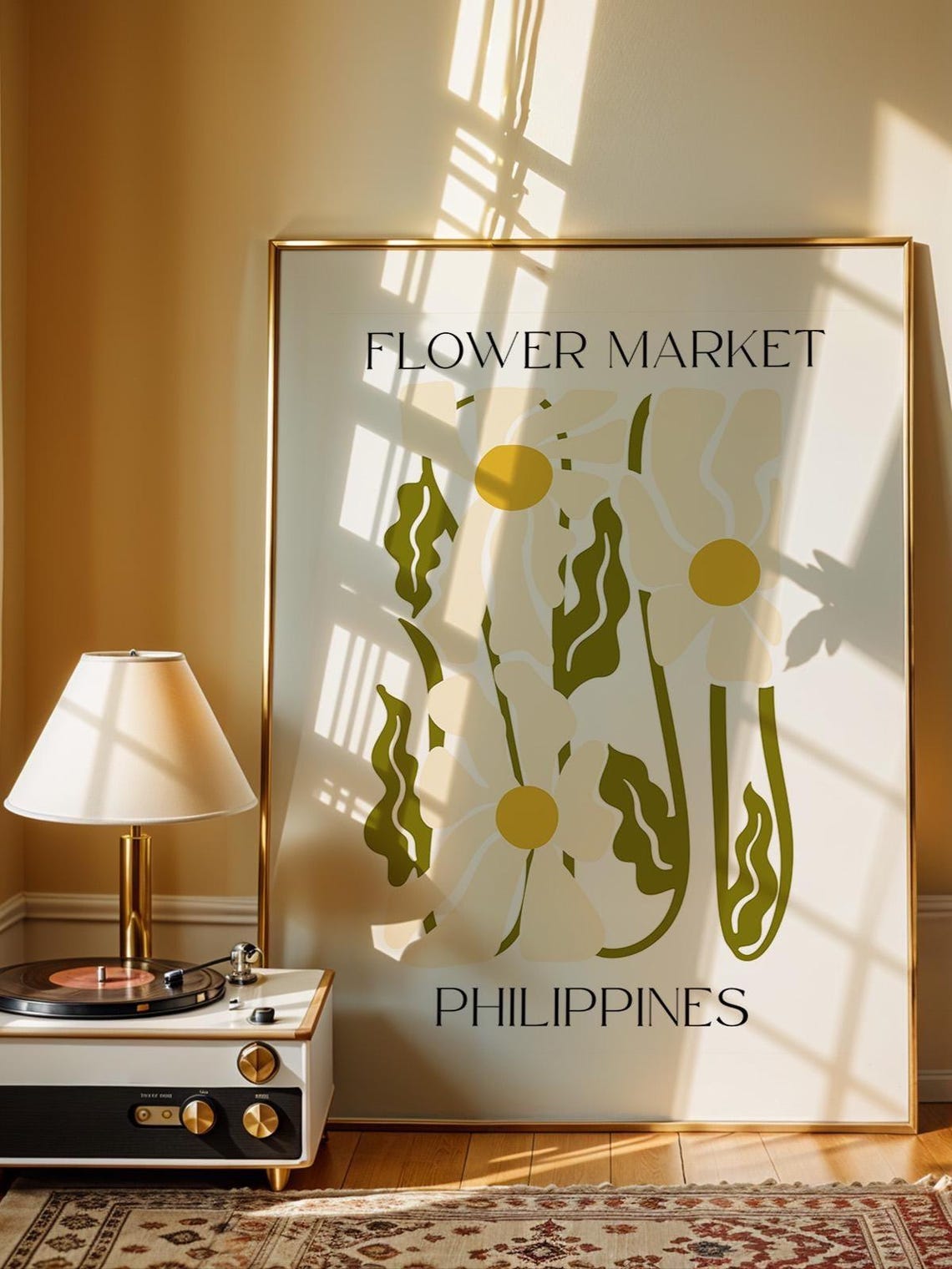 Philippines Flower Market Botanical Art, Matisse Style - Image 3
