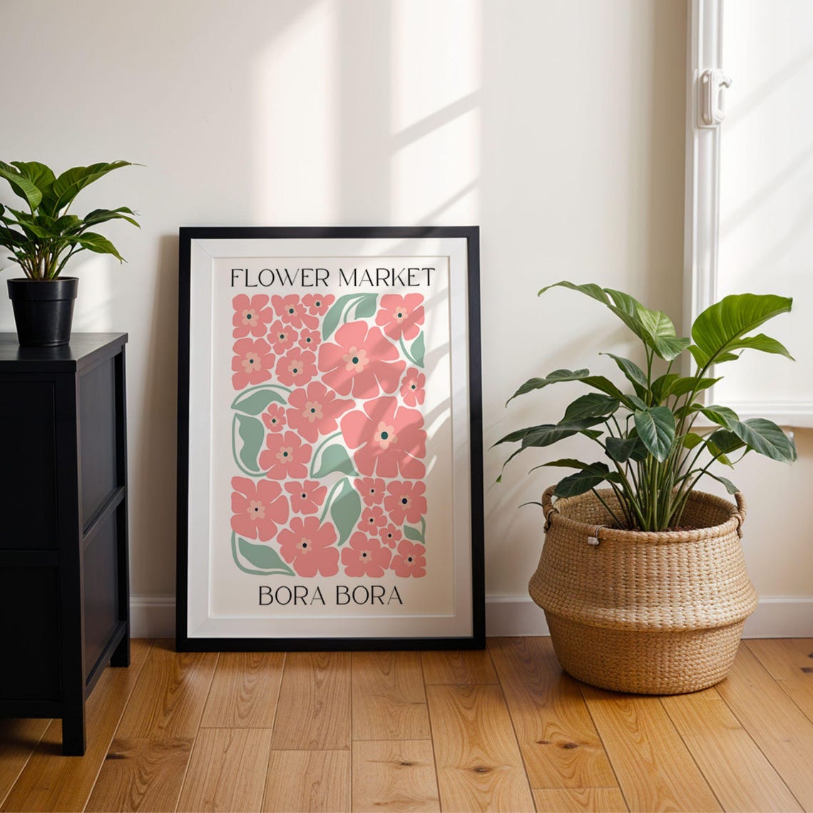 Bora Bora Flower Market, Matisse Style Art Print - Image 2
