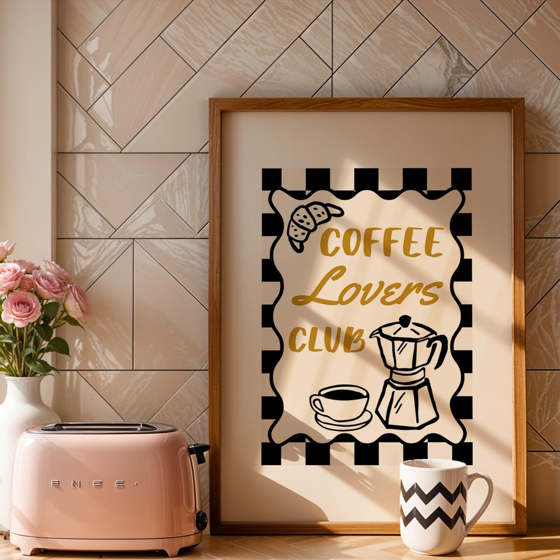 Coffee Lovers Club - Diner Style Kitchen Decor - Image 2