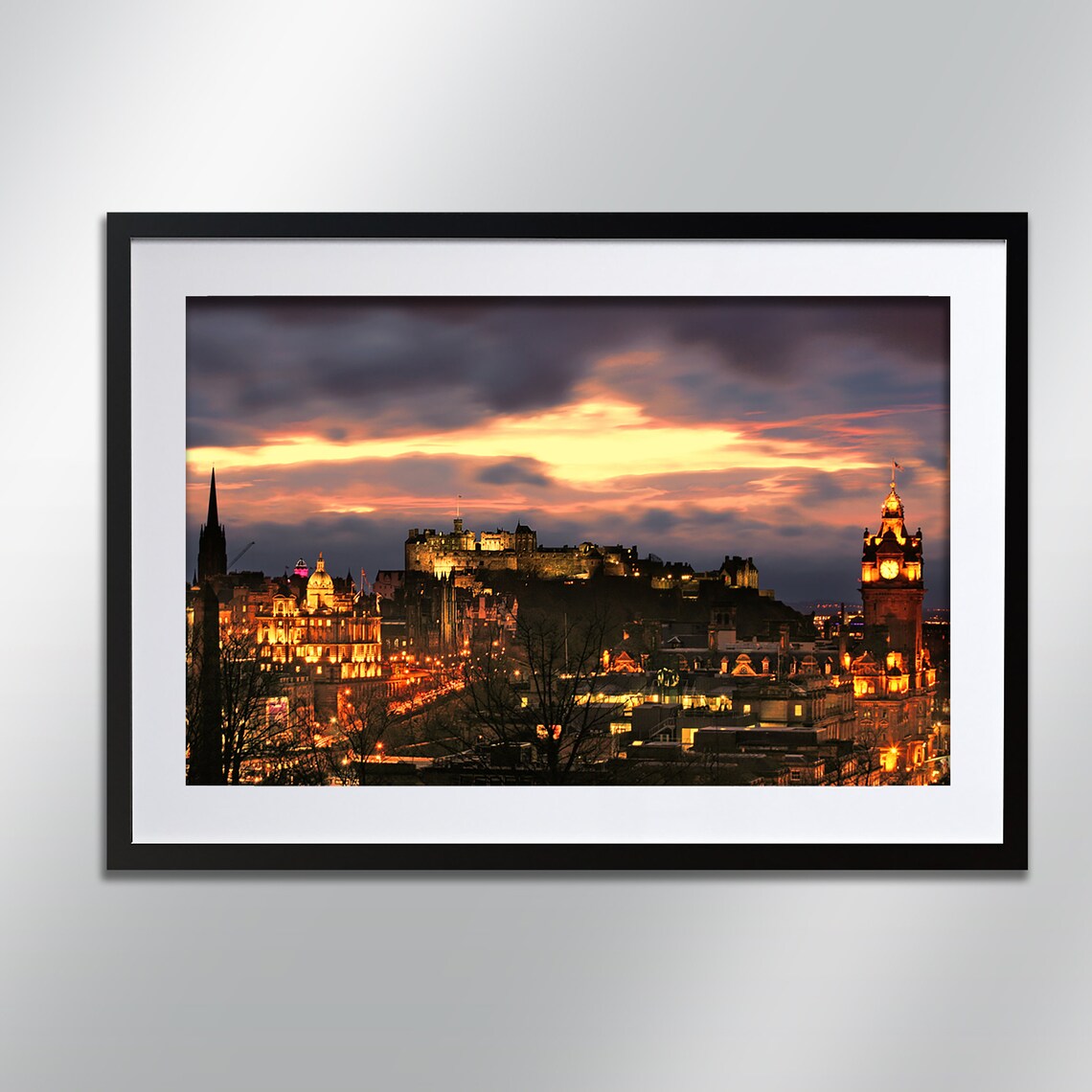 Edinburgh Castle Signed Print, Cityscape Photography