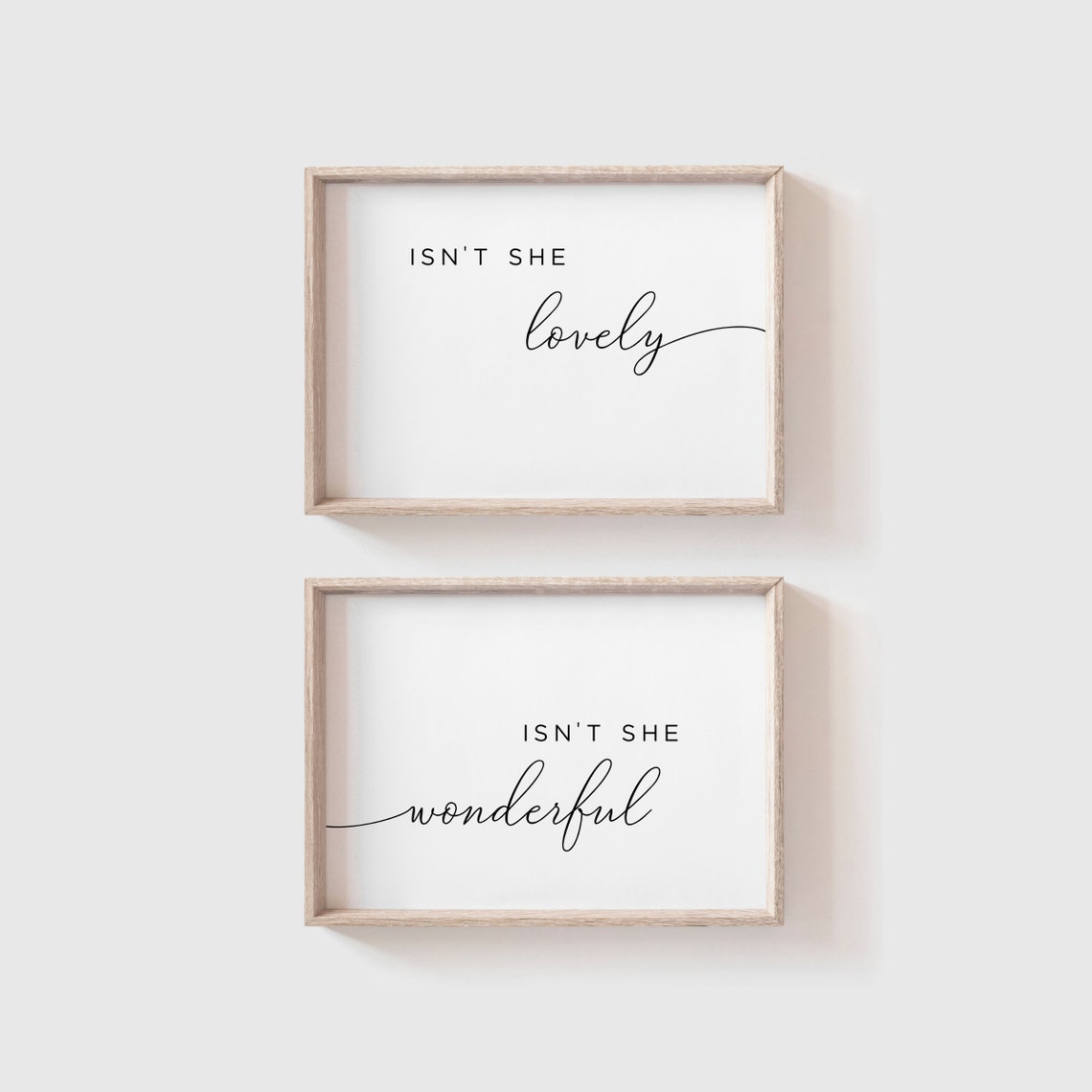 Girl Nursery Decor Girl Nursery Wall Art Girl Nursery Sign Girl Room Minimalist Nursery Art Baby Shower Gift Nursery New Baby Girl Gift - Image 2