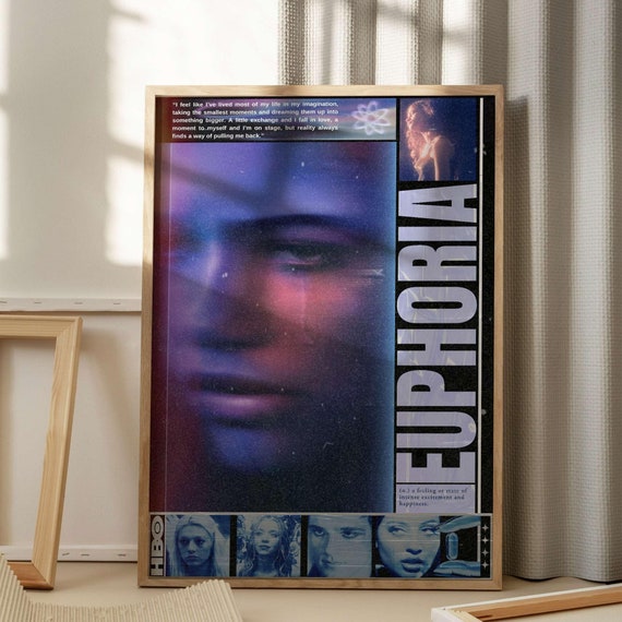 Euphoria Zendaya Art Print Modern Wall Art Mid Century Gift For Her