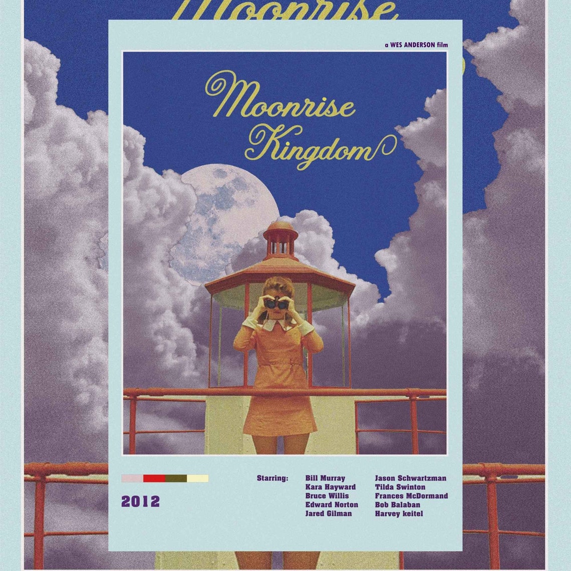 Moonrise Kingdom Movie Poster Wes Anderson Movie Wall Art Print Gift For Movie Lover Minimalist Poster Vintage Print - Image 4