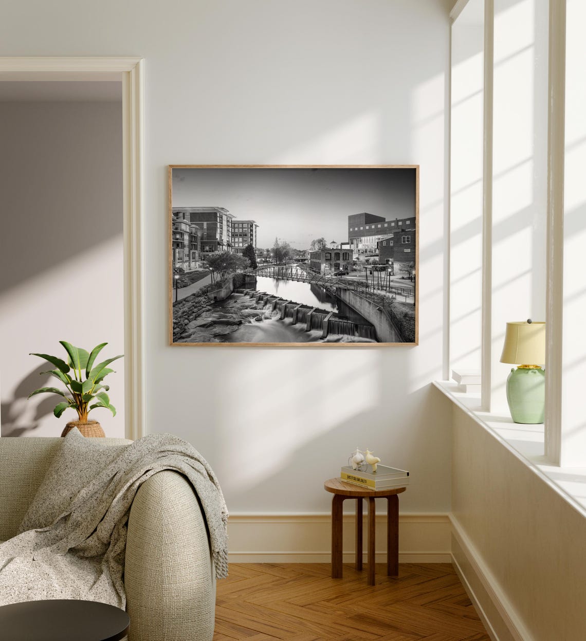 Black And White Greenville Island Print Greenville Wall Art Greenville Poster Greenville Photo Greenville Wall Decor Usa Print - Image 5