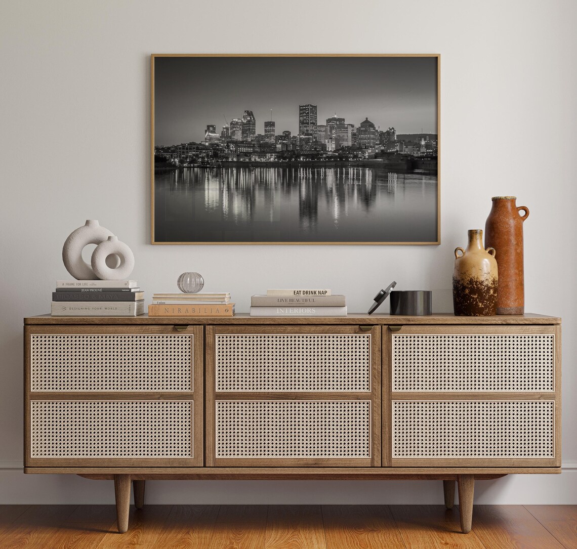 Black and White Montreal Travel Poster, Canada Decor - Image 4