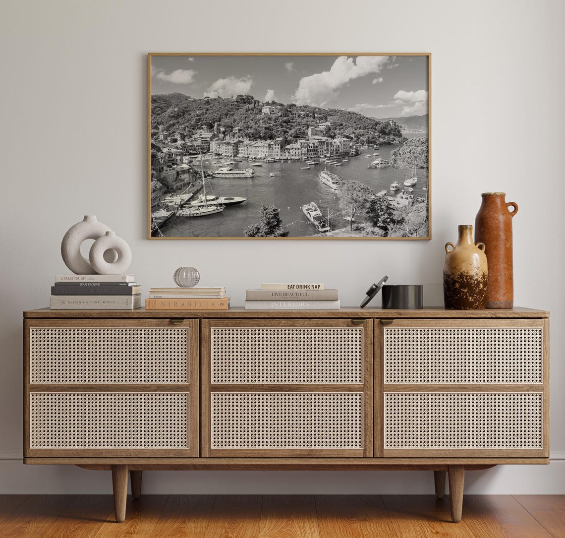 Black And White Portofino Print Portofino Wall Art Portofino Poster Portofino Photo Portofino Poster Print Portofino Decor Italy - Image 4