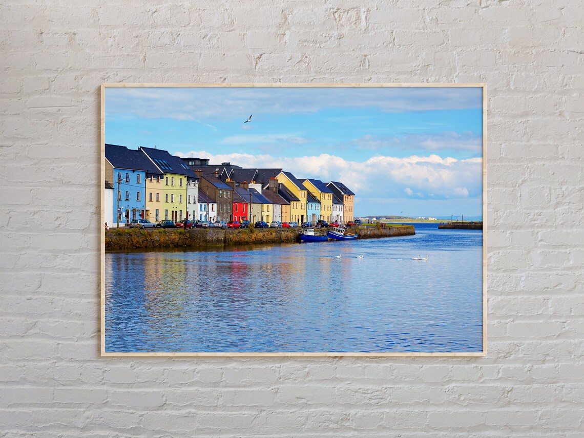 Galway Travel Poster, Ireland Wall Art Decor
