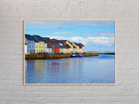 Galway Travel Poster, Ireland Wall Art Decor