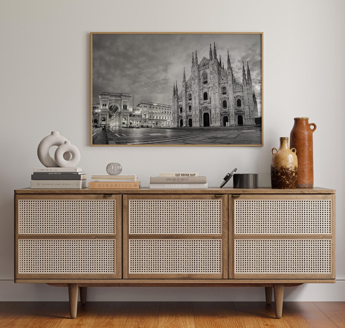 Black And White Milan Print Milan Wall Art Milan Poster Milan Photo Milan Poster Print Milan Wall Decor Italy Poster Print Europe - Image 3