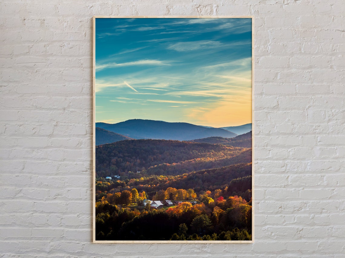 Real Photo Vermont Print Vermont Wall Art Vermont Poster Vermont Photo Vermont Poster Print Vermont Decor Usa Poster Print