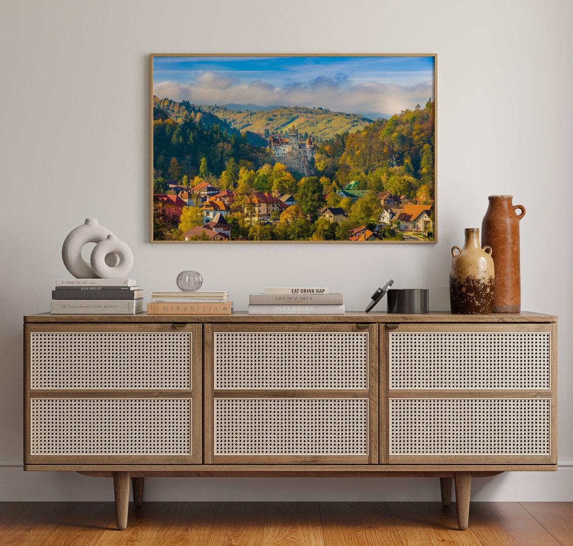 Legendary Bran Castle Romania Dracula Castle on Rocky Hill Poster - Image 4