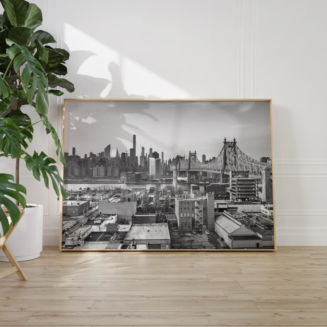 Queens New York Queensboro Bridge Manhattan View Landscape Poster - Image 2