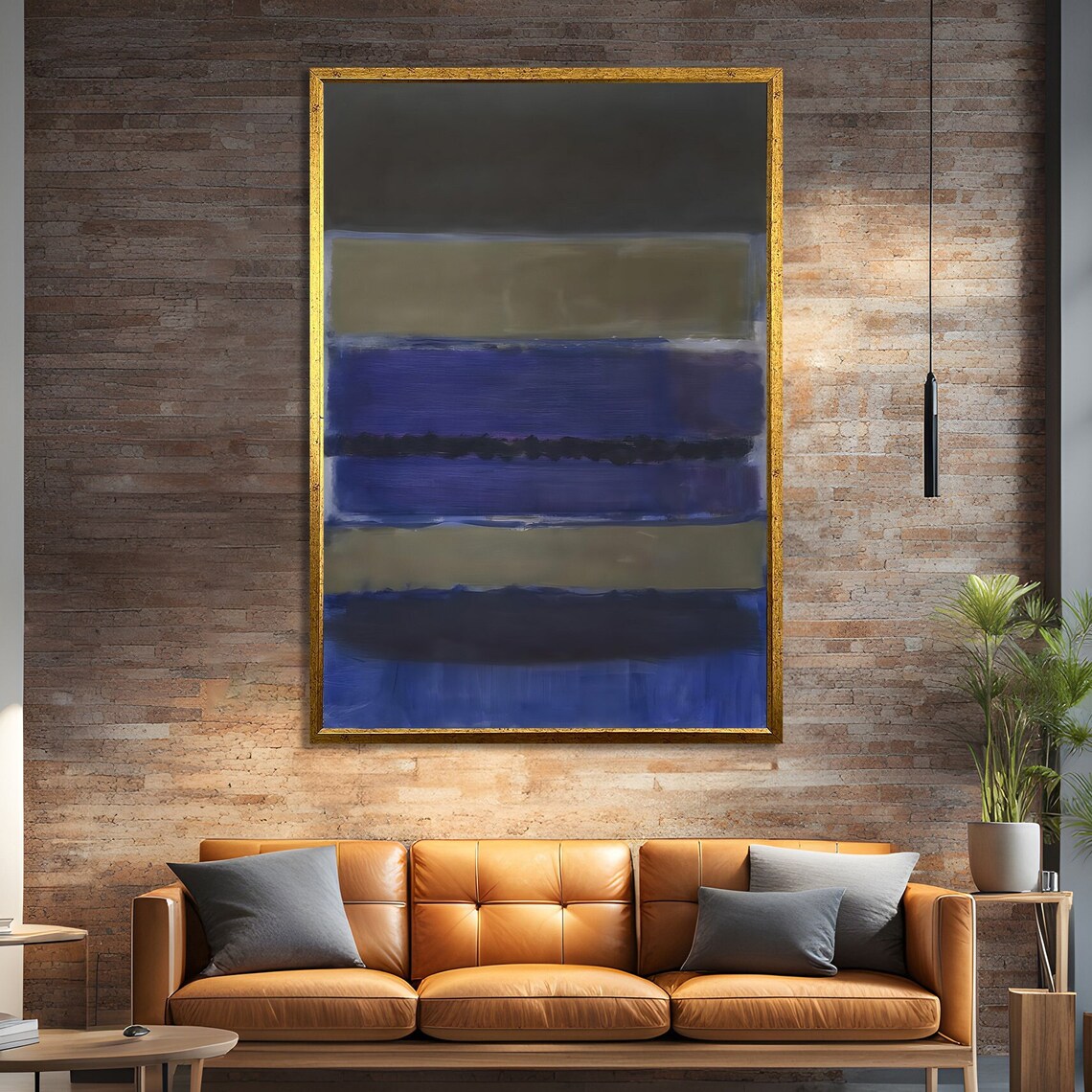 Mark Rothko Style Abstract Art Print, Tranquil Decor