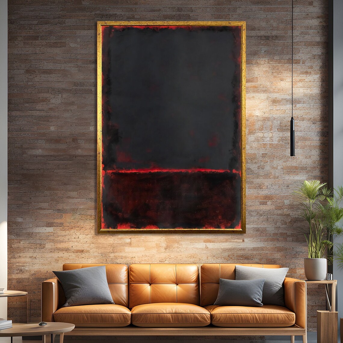 Mark Rothko Style Abstract Art Print, Dramatic Modern Decor