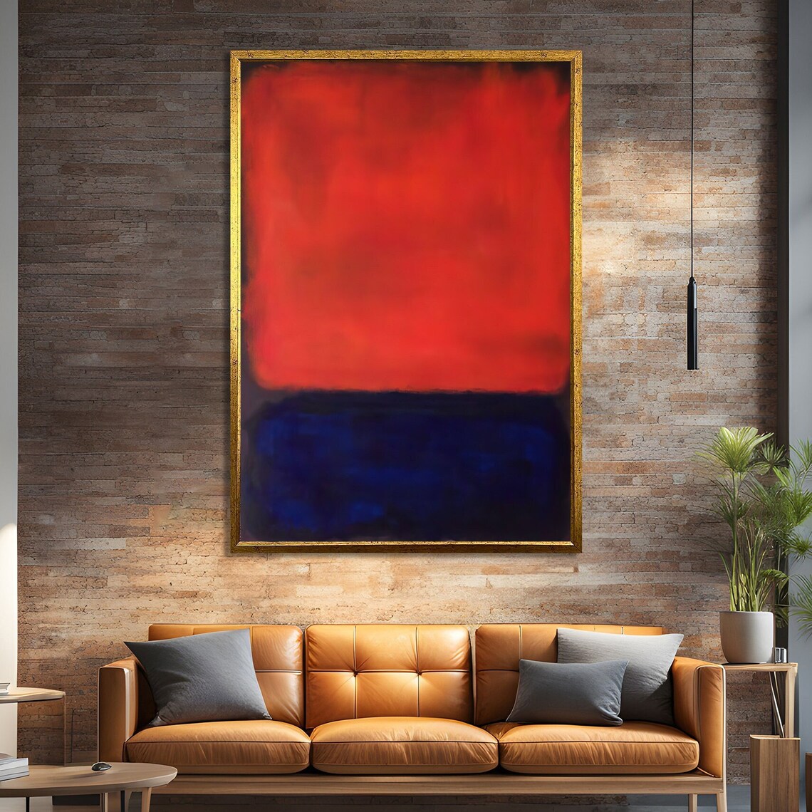 Modern Abstract Red And Blue, Inspired By Mark Rokhto