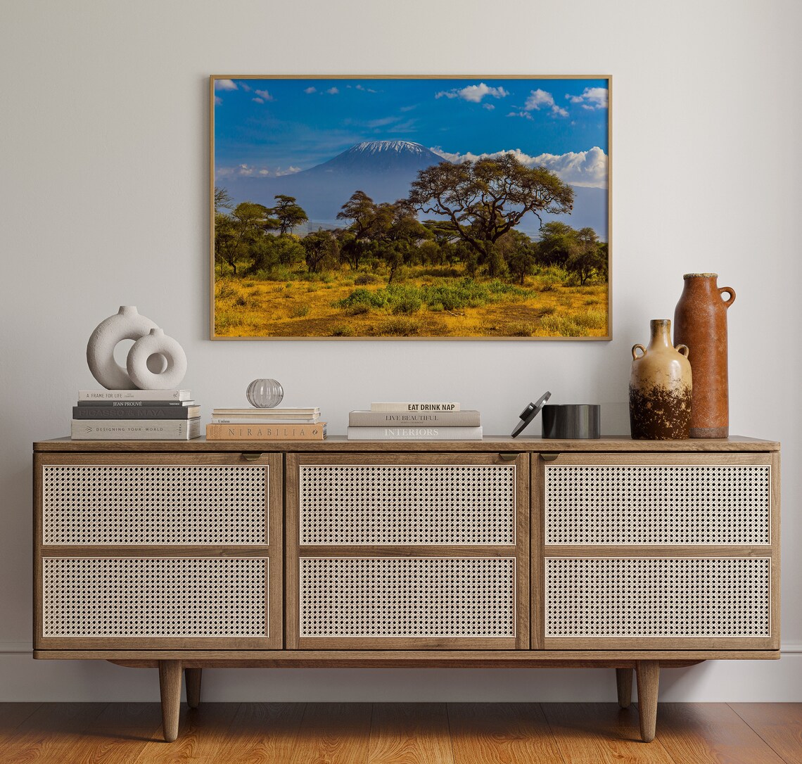 Mount Kilimanjaro Travel Poster, Tanzania Photo Print - Image 4