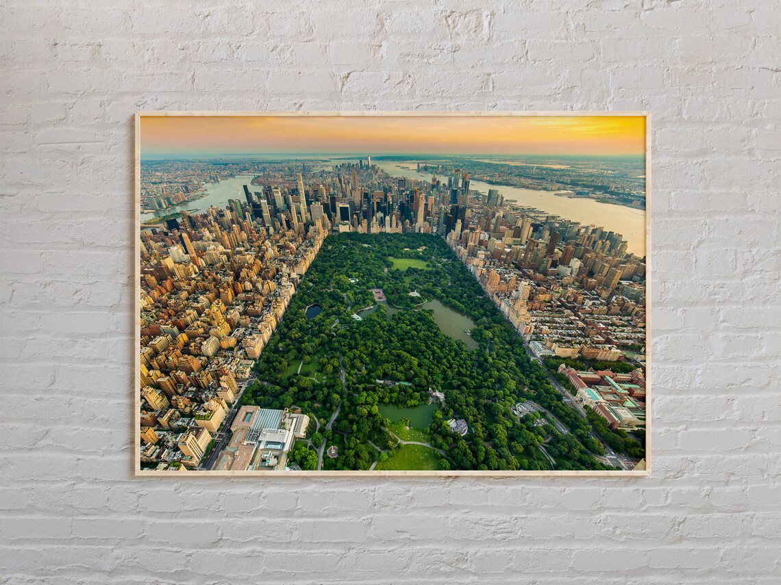 Central Park New York City Travel Poster Print