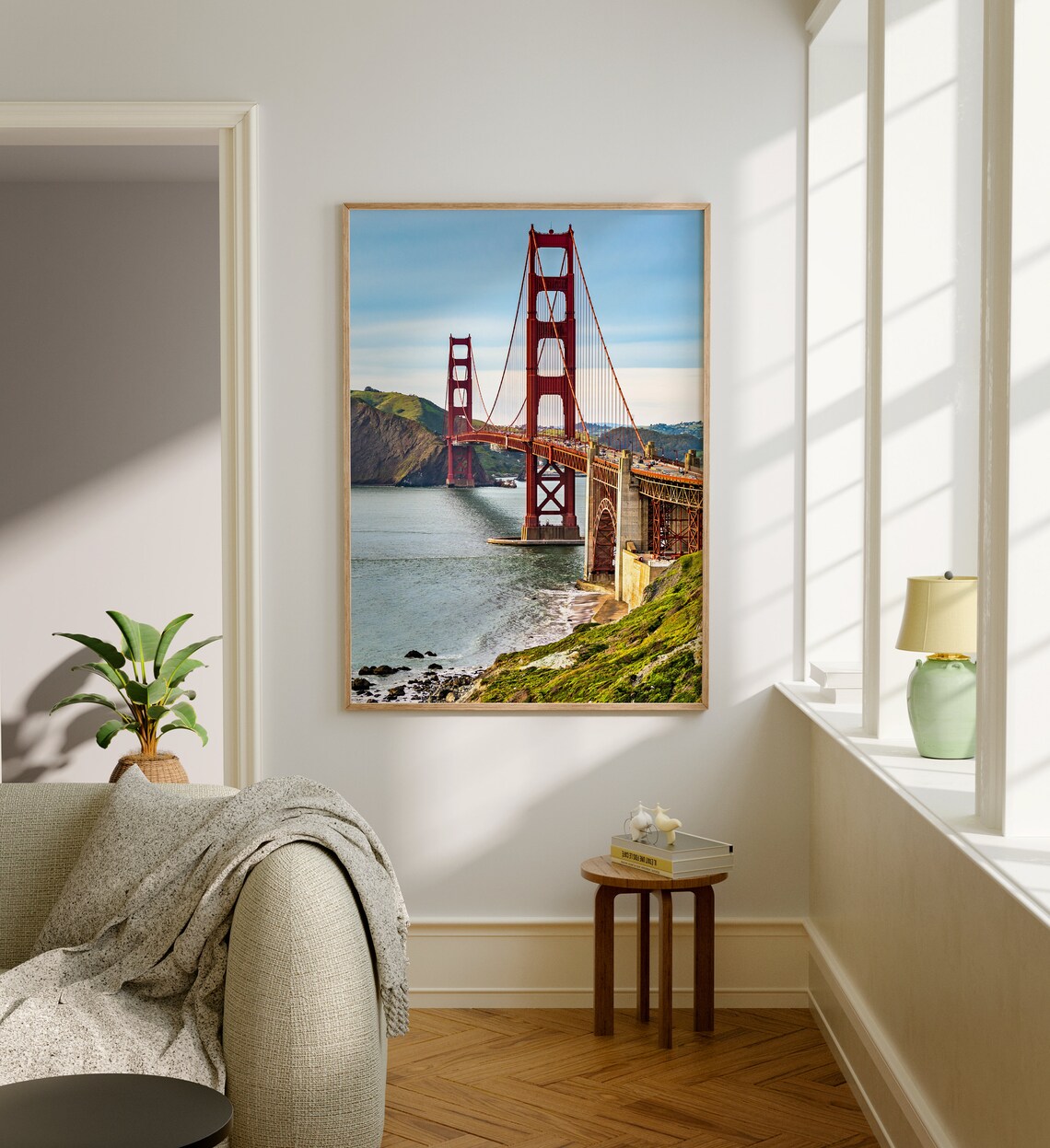 Golden Gate Bridge San Francisco Bay Red Towers Photography Poster - Image 5