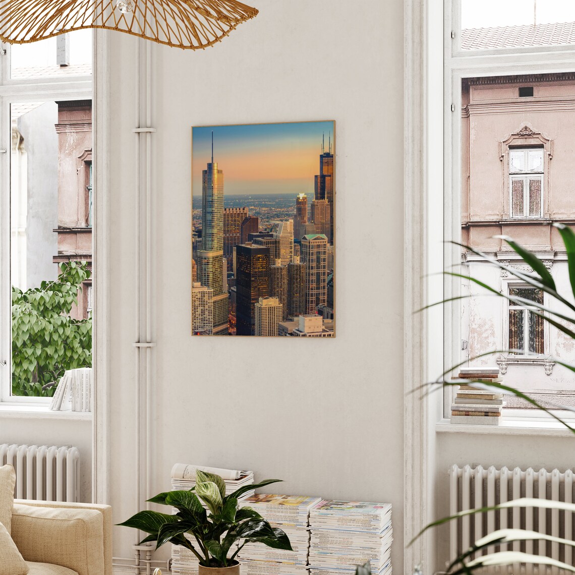 Chicago Real Photo Art Print, Illinois Travel Poster - Image 3