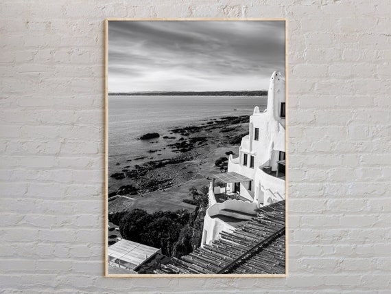 Black And White Uruguay Print Wall Art Poster Photo Decor South America