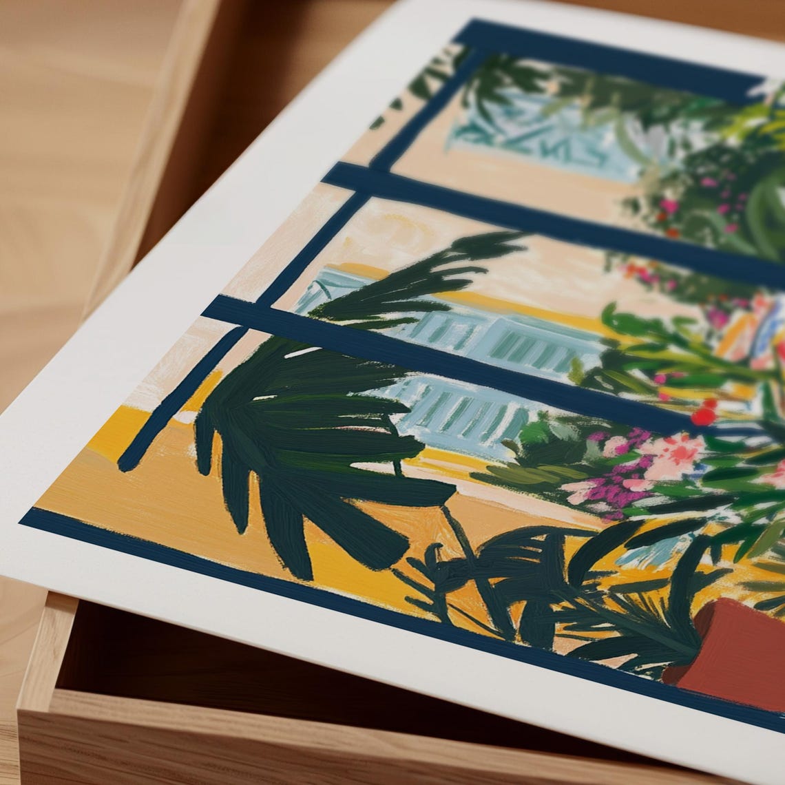 Matisse Inspired Interior Art The Vibrant Serenade Colorful Mediterranean Poster - Image 2