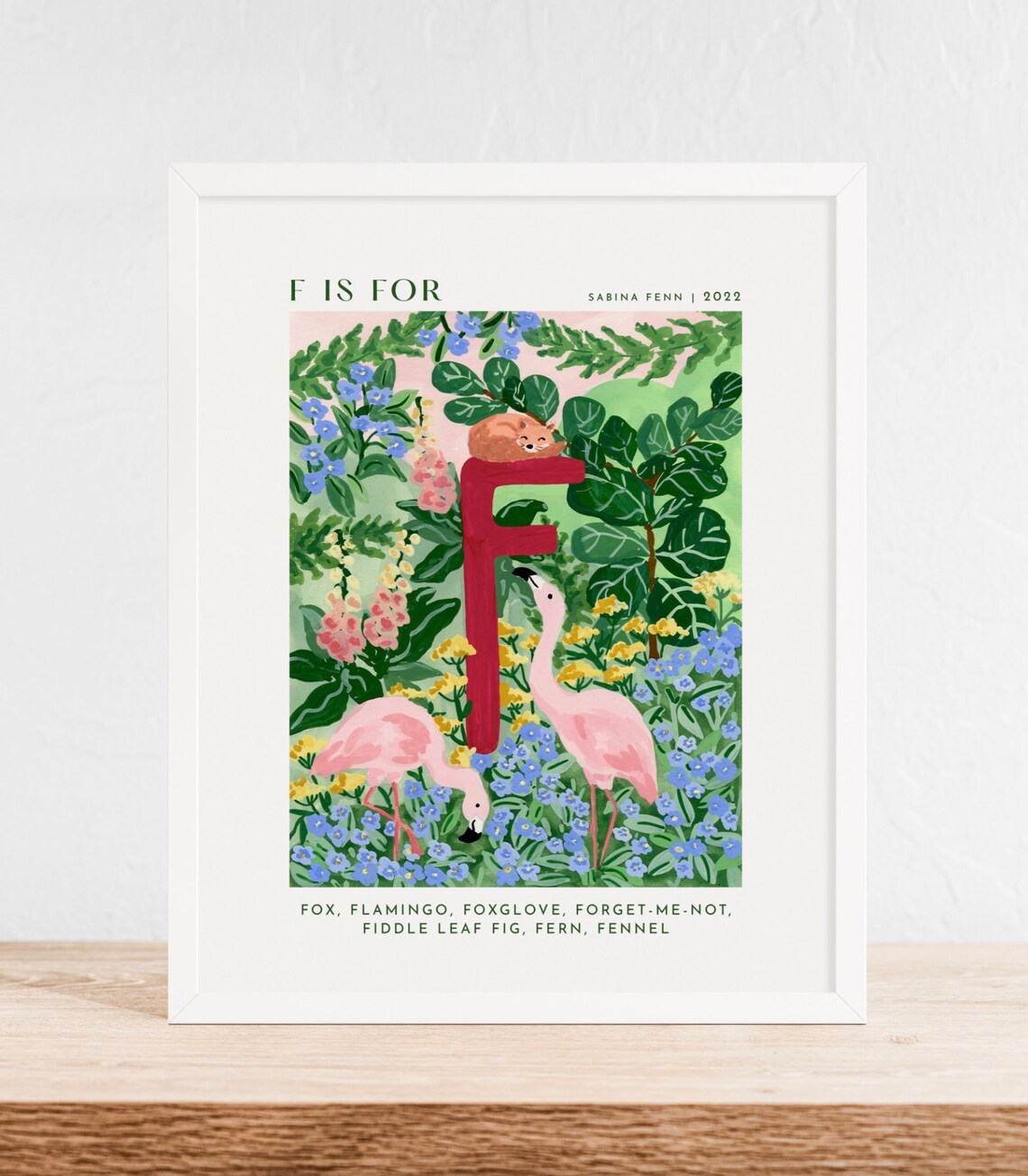 Alphabet Animals Nursery Decor Art Print - Image 2