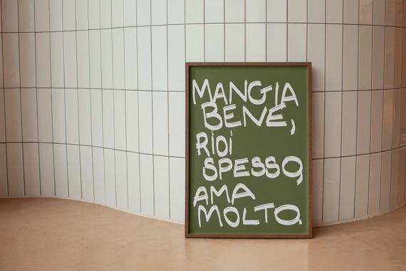 Italian Mangia - Classic Travel Poster