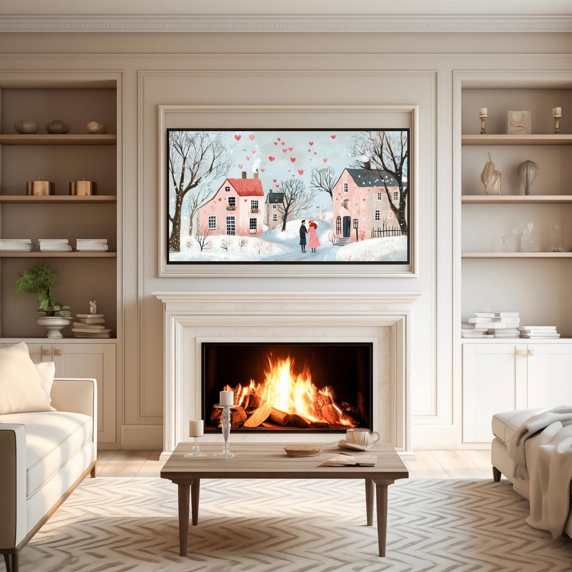 Valentines Day Frame Tv Art Cute Valentines Day Tv Art Valentines Day Decorations Fun Valentines Home Decor - Image 4