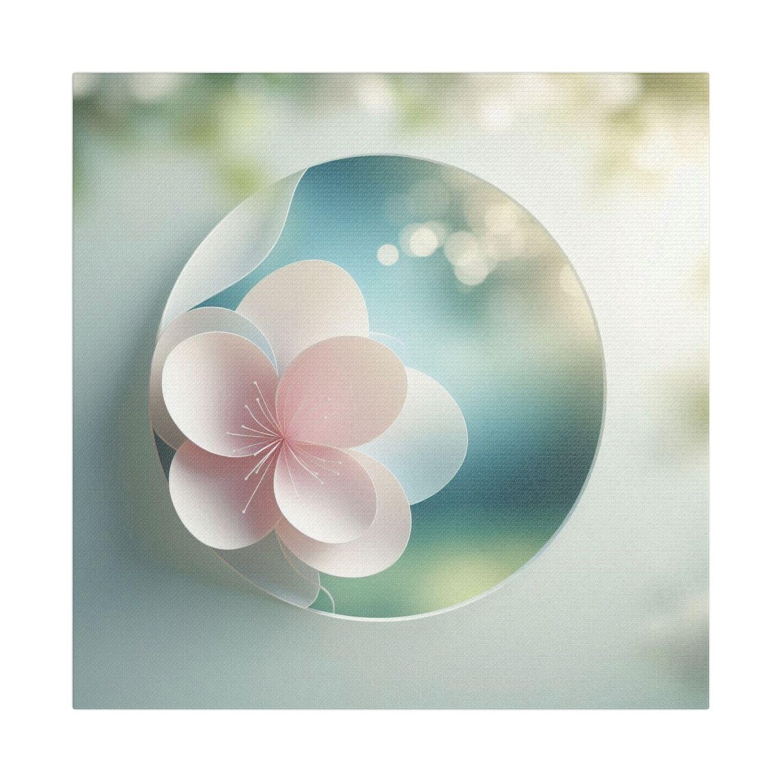 Floral Satin Art Print, Elegant Home Decoration - Image 2