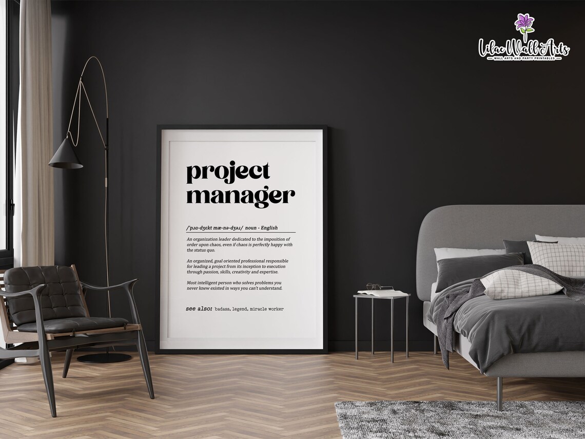 Project Manager Definition Office Art Print - Image 5