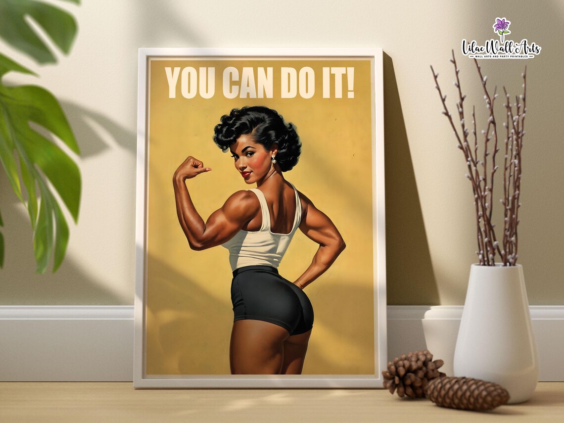 Fitness Wall Art for Women, Home Gym Poster - Image 2