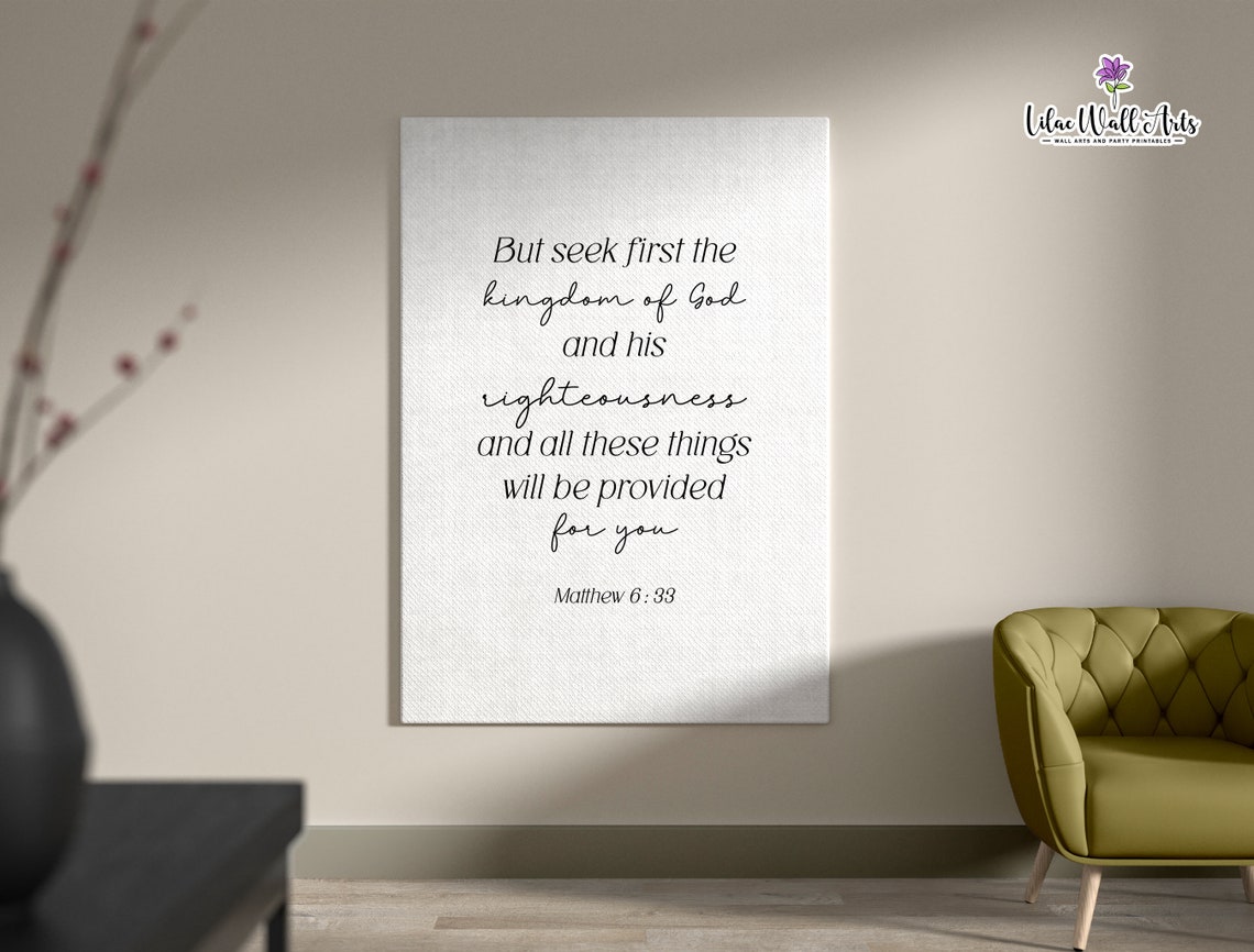 Personalized Custom Bible Verse Your Own Scripture Typography Poster - Image 5
