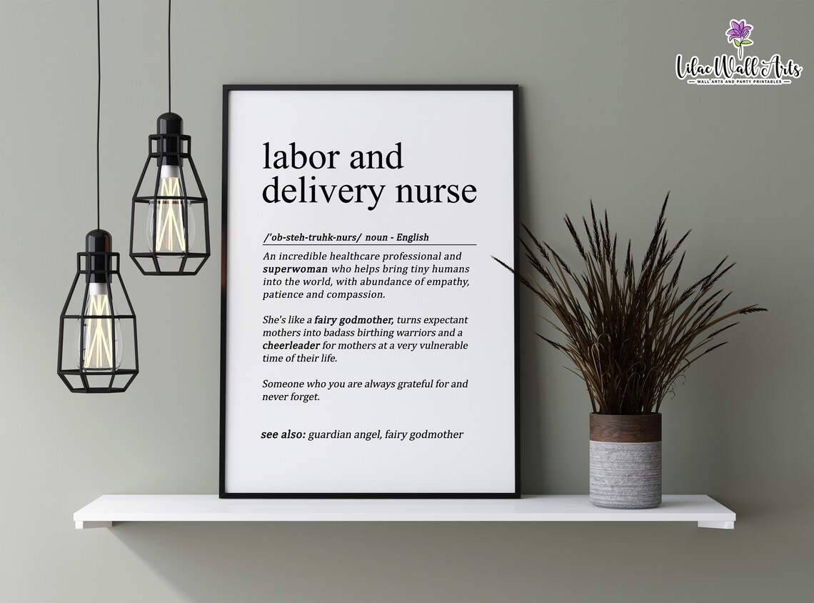 Labor And Delivery Nurse Appreciation Poster Print - Image 2