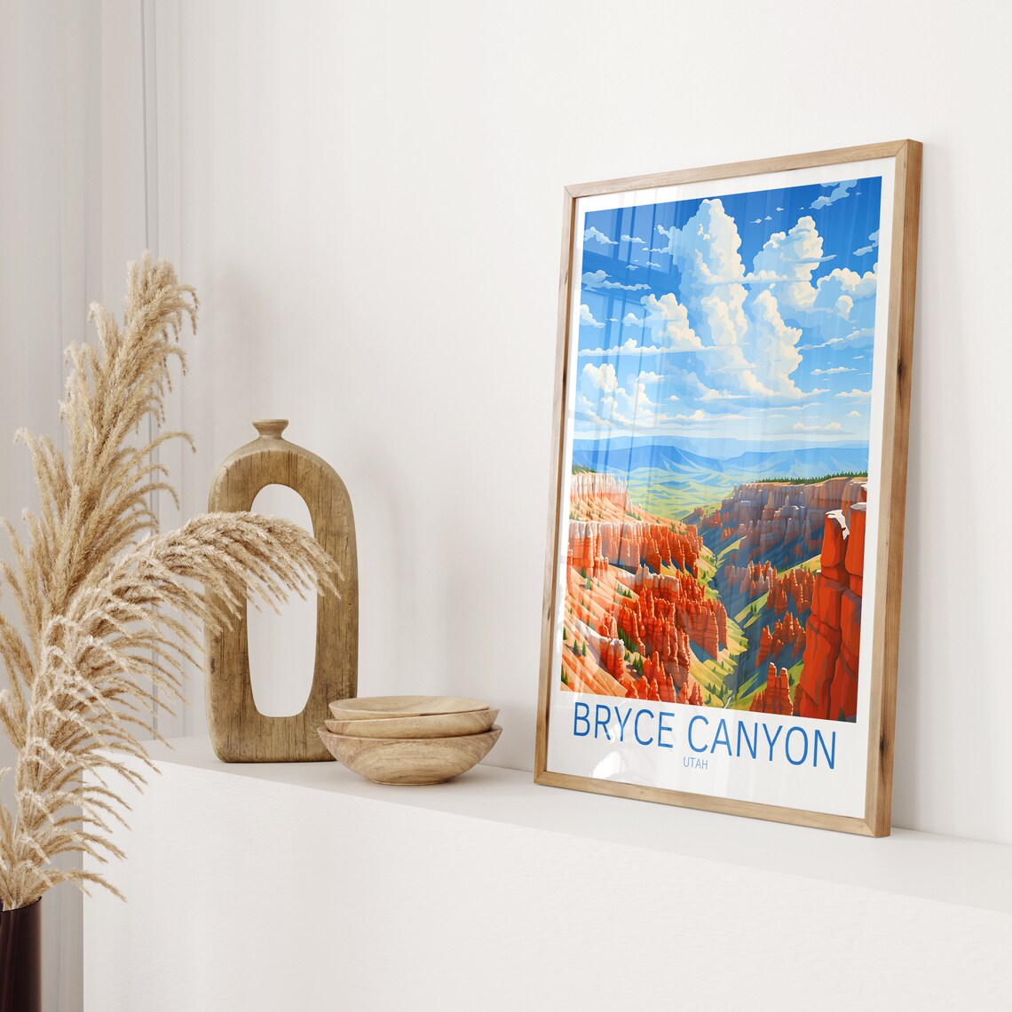 Bryce Canyon Travel Poster Usa Poster Bryce Canyon Vintage Poster Travel Poster Bryce Canyon Retro Poster Bryce Canyon Travel Gift Print - Image 2