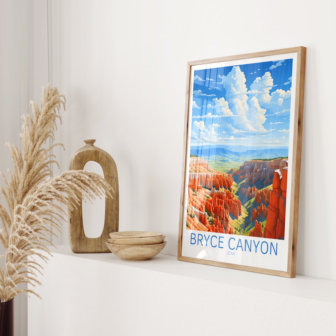 Bryce Canyon Utah Hoodoo Amphitheater Panorama Vintage Travel Poster - Image 2