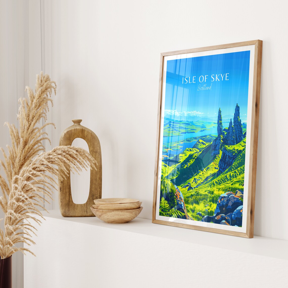 Isle of Skye Scotland Old Man of Storr Peaks Highlands Travel Poster - Image 2