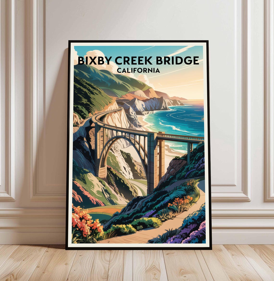 Bixby Creek Bridge California Big Sur Coastal Highway Poster