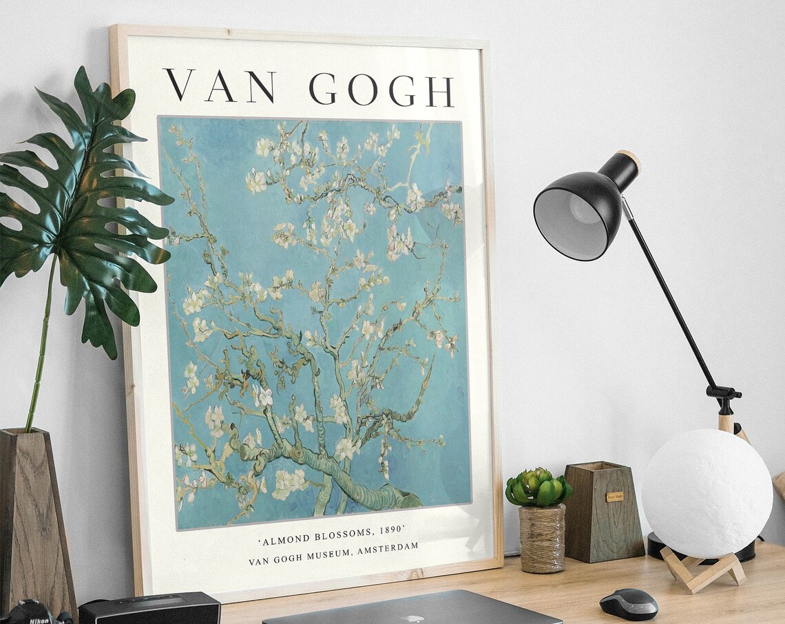 Van Gogh Almond Blossoms Floral Art Print - Image 3