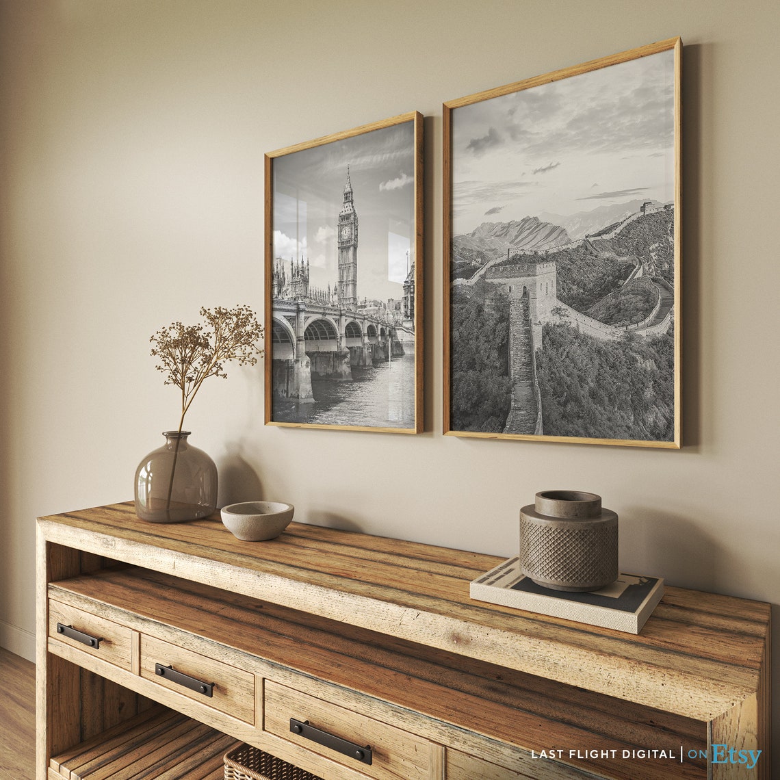 China Great Wall Watchtower Mountain Ridge Ancient Wonder Poster - Image 4
