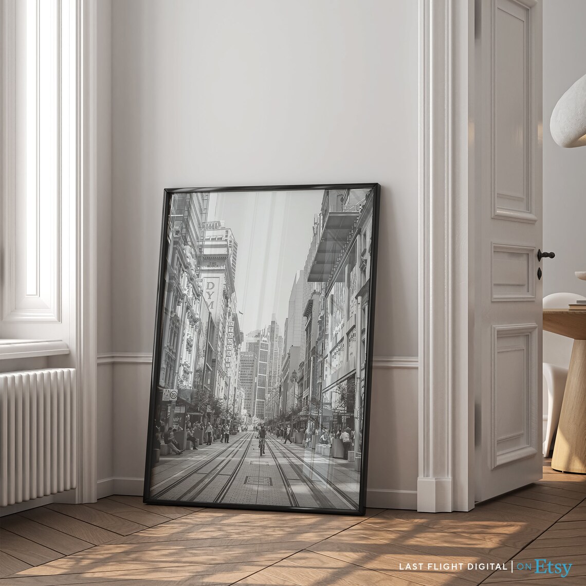 Sydney Australia Black and White Cityscape Poster - Image 5