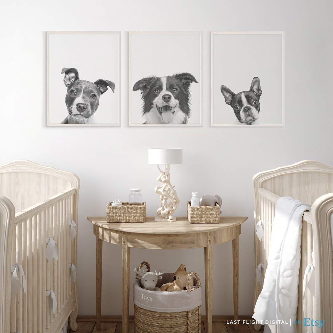 Border Collie Dog Poster, Kids Room Wall Art Print - Image 4