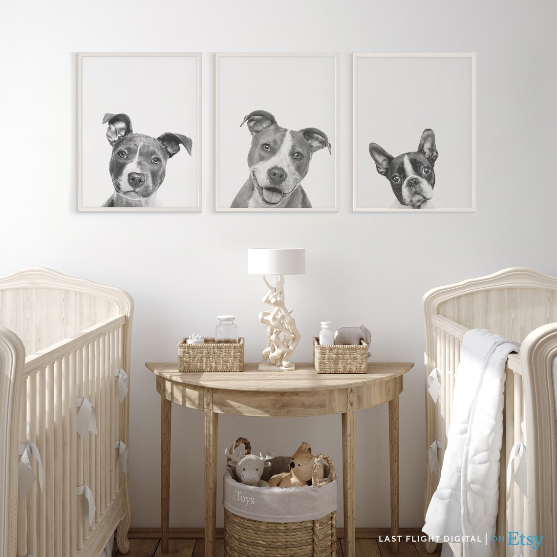 Staffordshire Terrier Dog Poster, Kids Room Art Print - Image 4