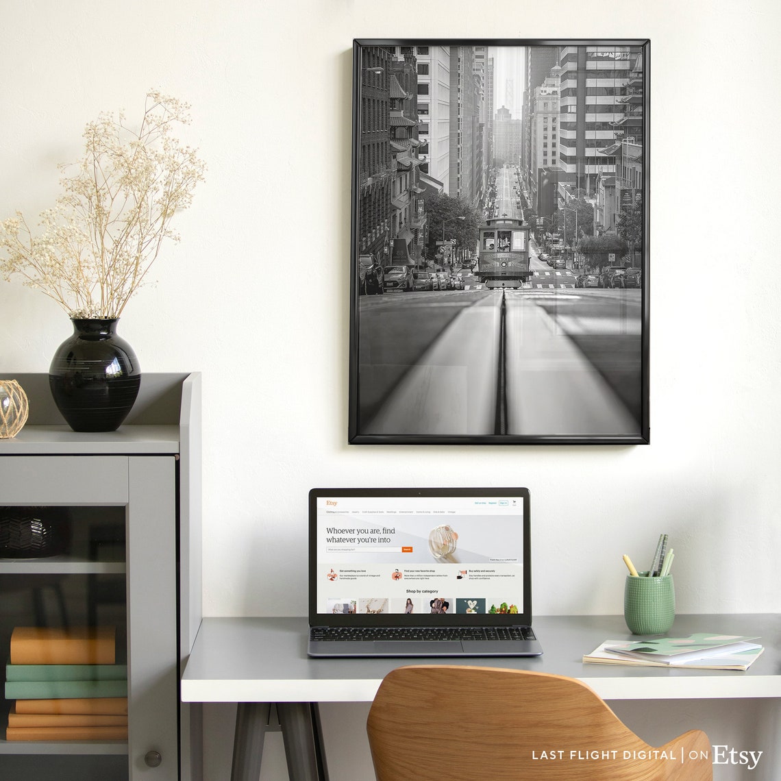 California San Francisco Cable Car Steep Street Chinatown Ride Poster - Image 5