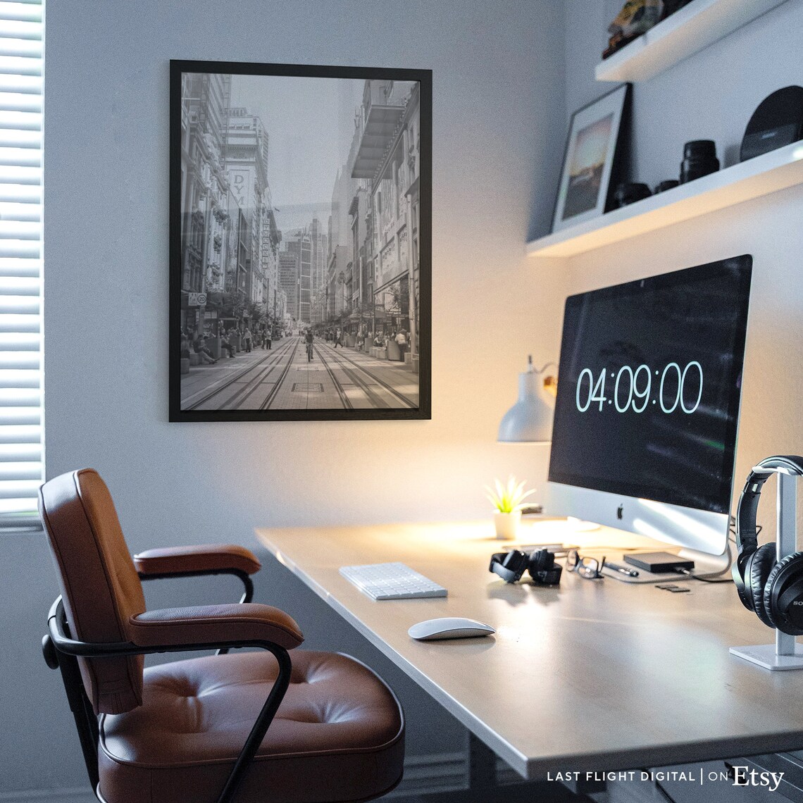 Sydney Australia Black and White Cityscape Poster - Image 2