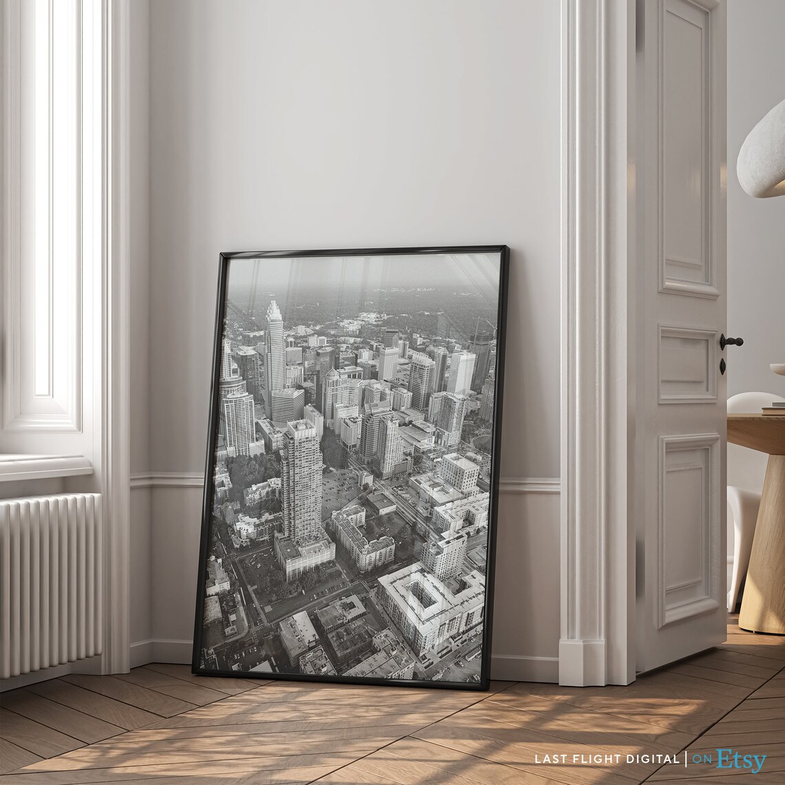 Charlotte, North Carolina Downtown Skyline Travel Poster - Image 5