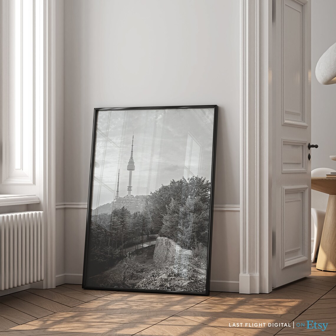 Seoul Poster, Namsan Seoul Tower Travel Poster - Image 3